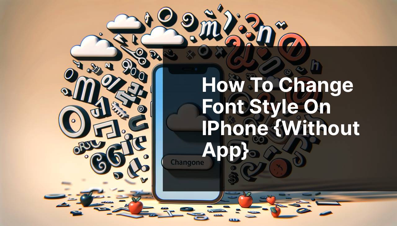 How to Change Font Style on iPhone {Without App}